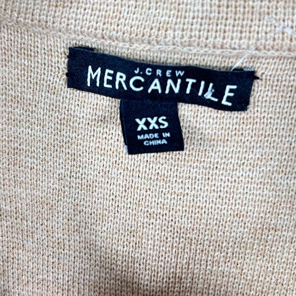 J.Crew Mercantile Tan Knit Blazer Jacket Women’s XXS  Button Front 100% cotton - Picture 5 of 13